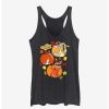 Cartoons * | Cartoons Cow And Chicken Cow And Chicken Pumpkin Portraits Womens Tank Top