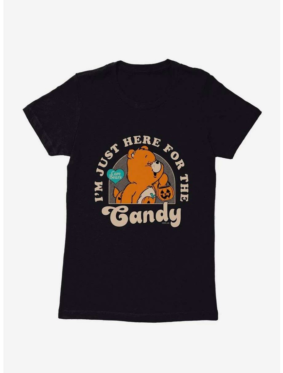 Cartoons * | Cartoons Care Bears Just Here For The Candy Womens T-Shirt