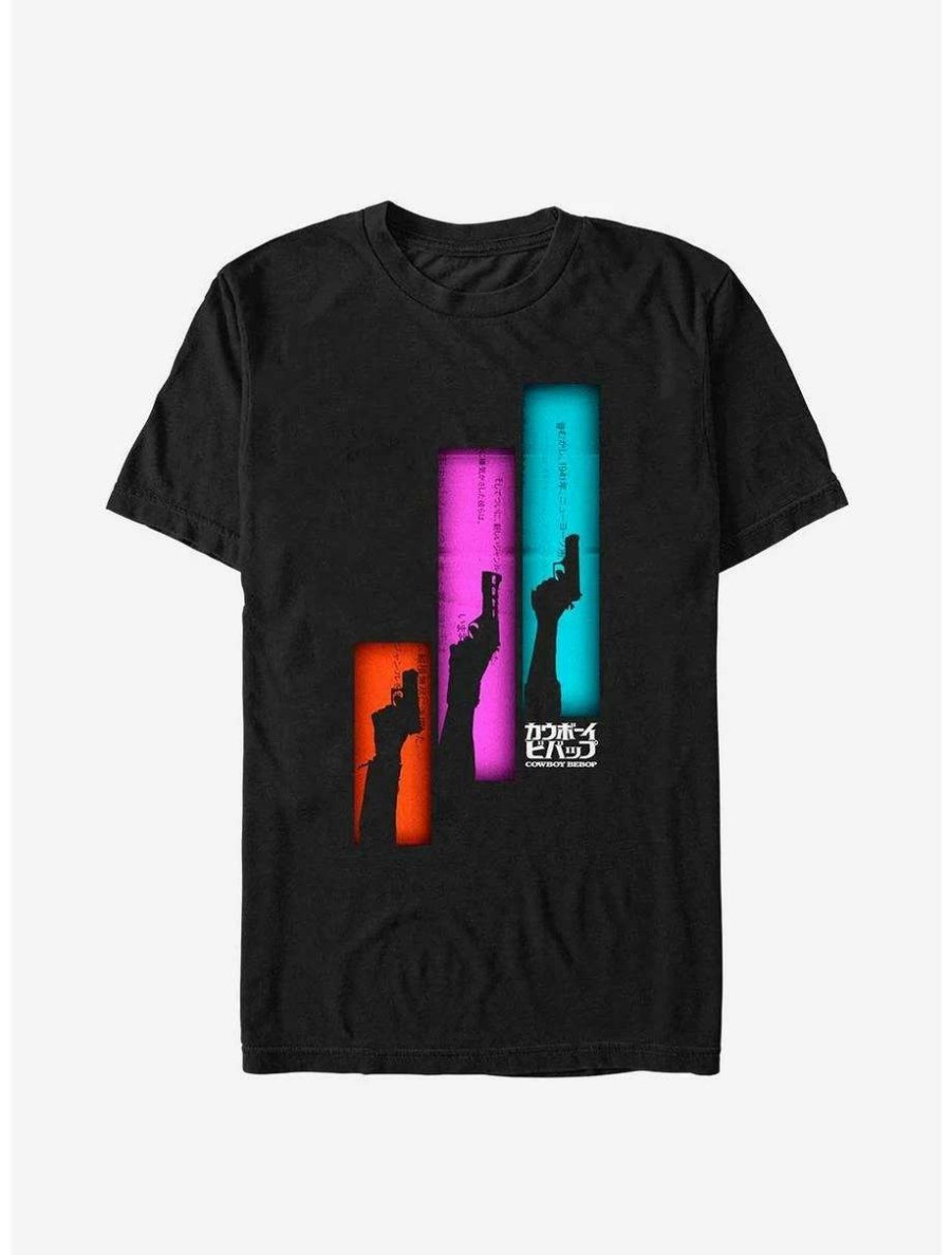 Anime * | Anime Cowboy Bebop Gun Panels T-Shirt