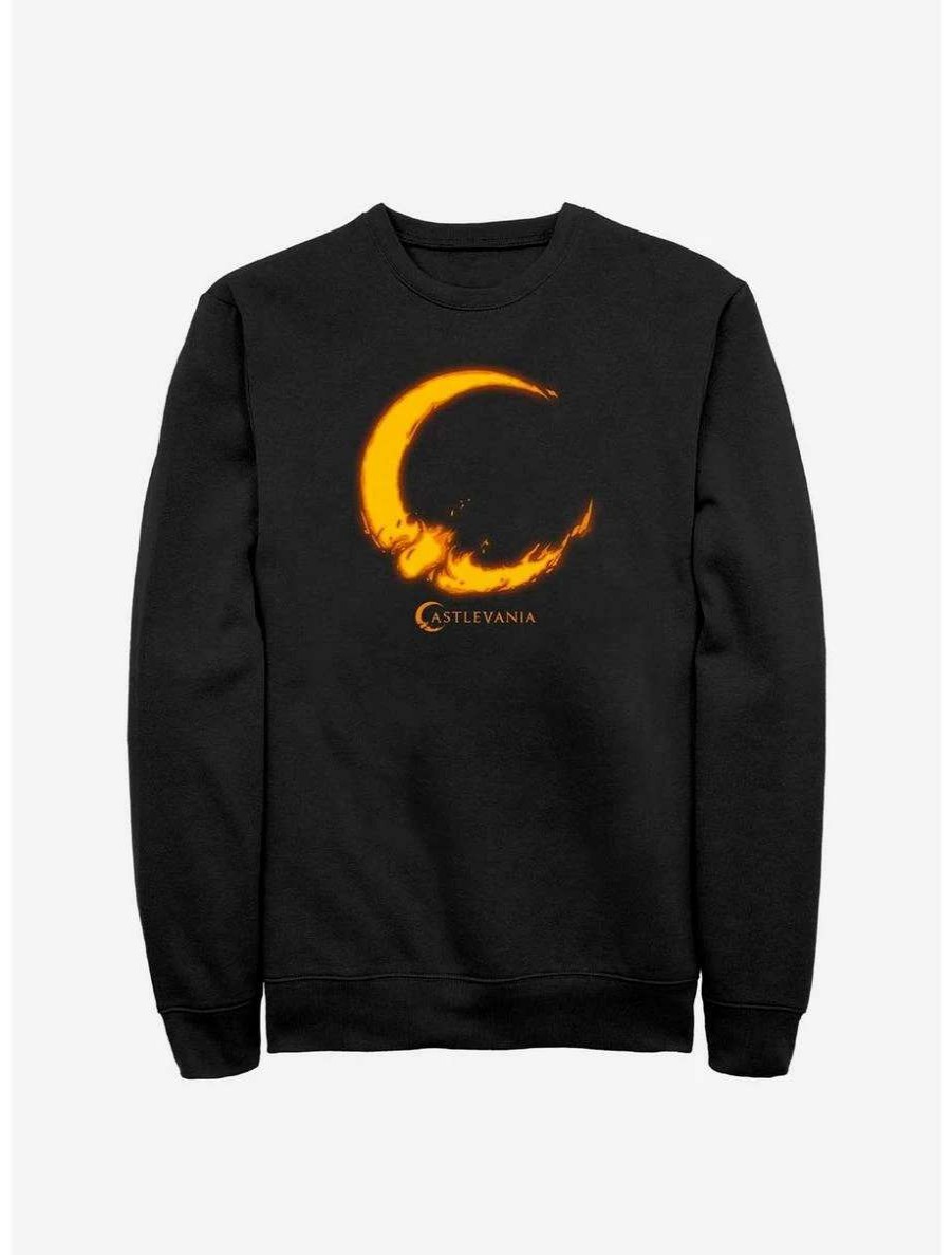 Anime * | Anime Castlevania Moon Fire Sweatshirt