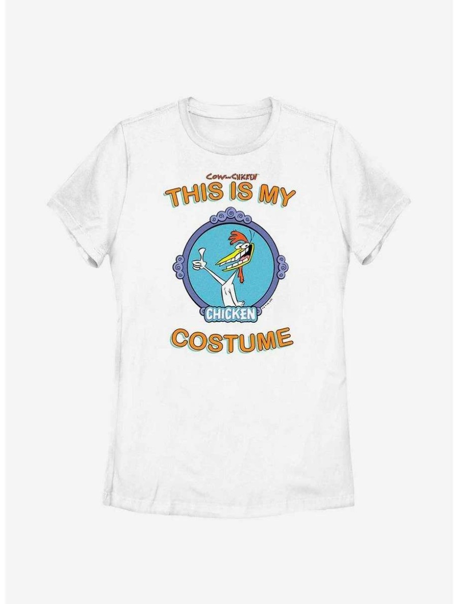 Cartoons * | Cartoons Cow And Chicken My Chicken Costume Cosplay Womens T-Shirt