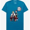 Anime * | Anime Demon Slayer: Kimetsu No Yaiba The Movie: Mugen Train Tanjiro & Kyojuro T-Shirt Boxlunch Exclusive