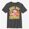 Cartoons * | Cartoons Courage The Cowardly Dog Good Dog Scary Youth T-Shirt