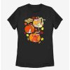 Cartoons * | Cartoons Cow And Chicken Cow And Chicken Pumpkin Portraits Womens T-Shirt