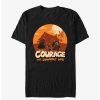 Cartoons * | Cartoons Courage The Cowardly Dog Haunt T-Shirt