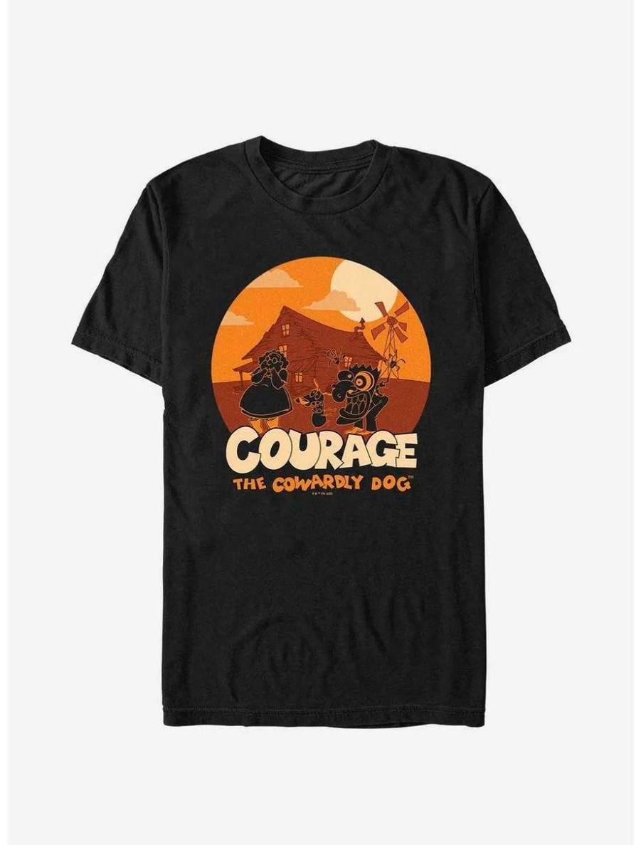 Cartoons * | Cartoons Courage The Cowardly Dog Haunt T-Shirt